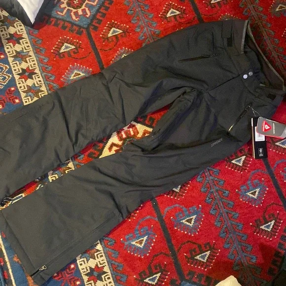 SPYDER ECHO PANTS SNOWPANTS NEW WITH TAGS BLACK INSULATED SKI SNOWBOARD NWT - Picture 1 of 8